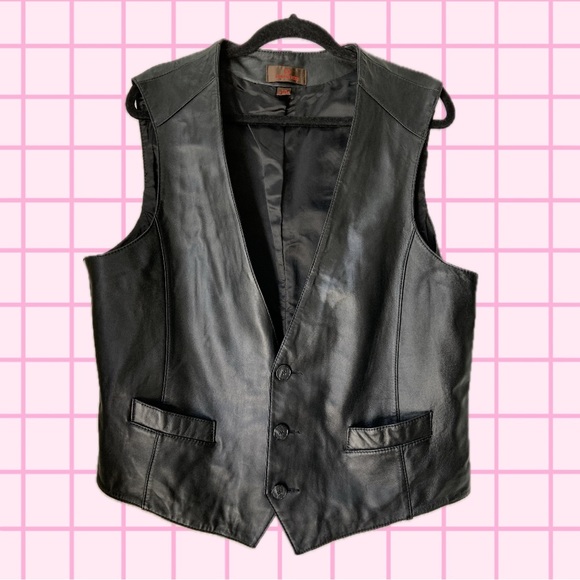 Danier Leather Vest - Size Large - Picture 1 of 7